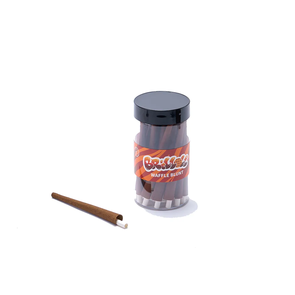Jar of cones with a plain lid — not a push-and-turn tube