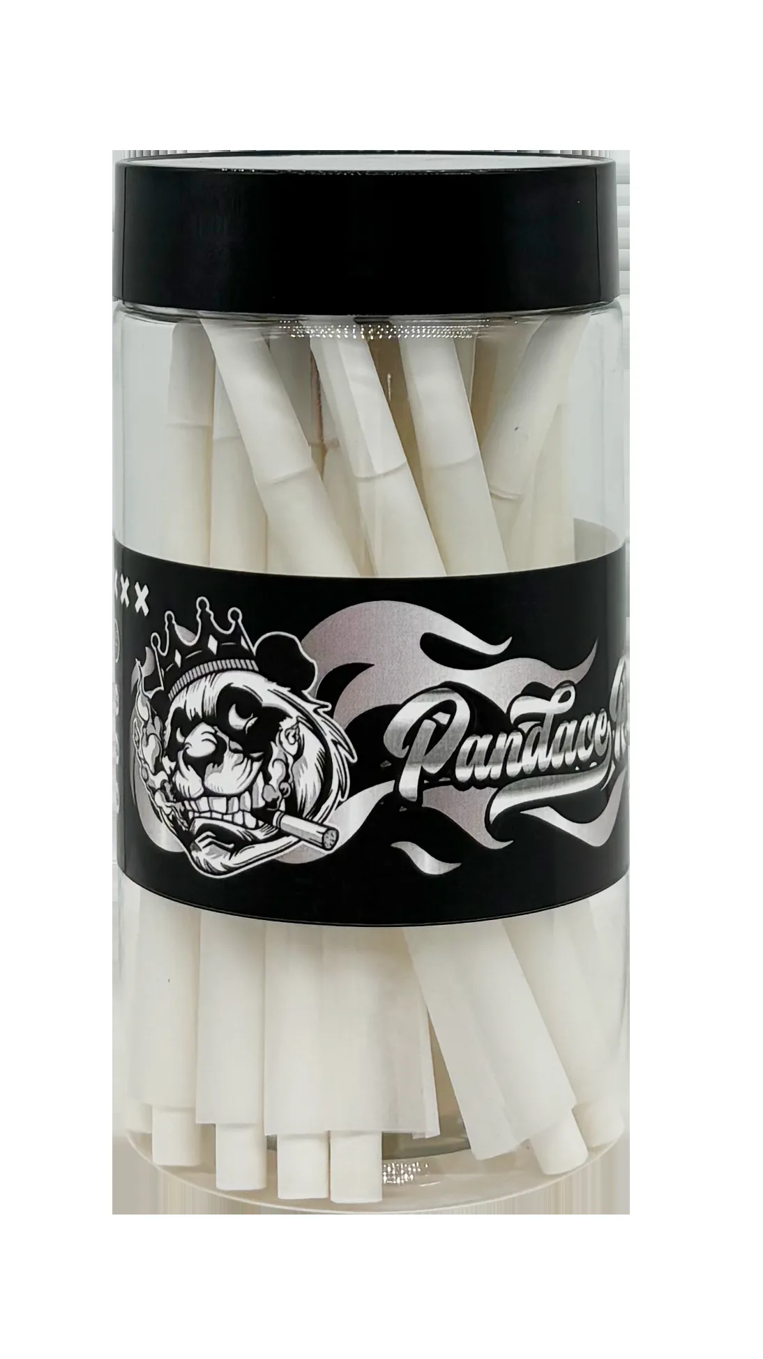 Empty house-brand pre-rolled cones standing unfilled