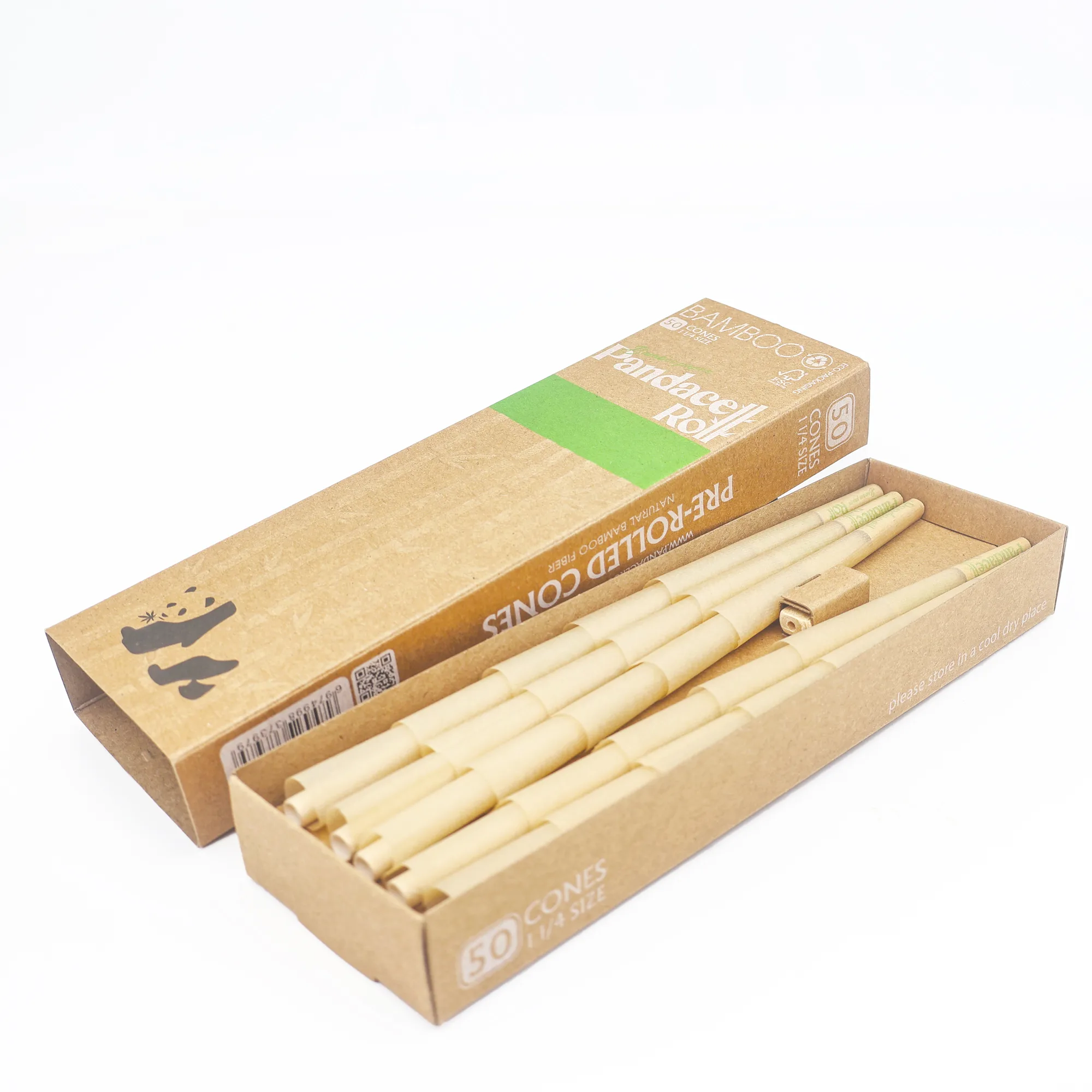 Open pack end of empty cones—the wide mouth the taper is for