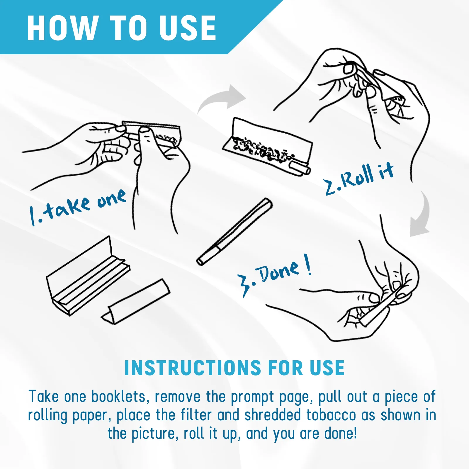 Second booklet—stick-test the strip before you blame the roller