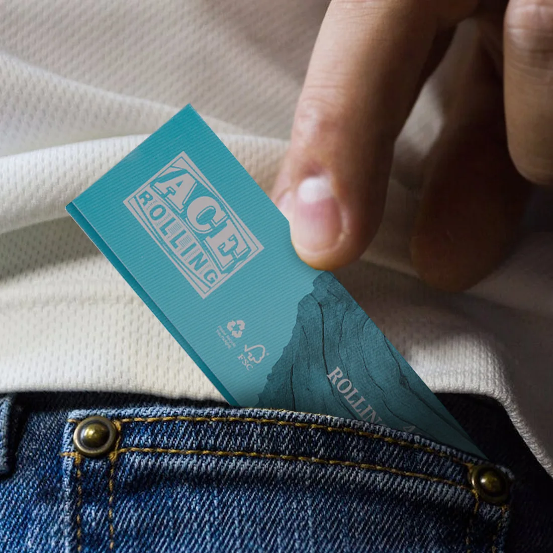 Open booklet—width is visible; cone millimetres are not