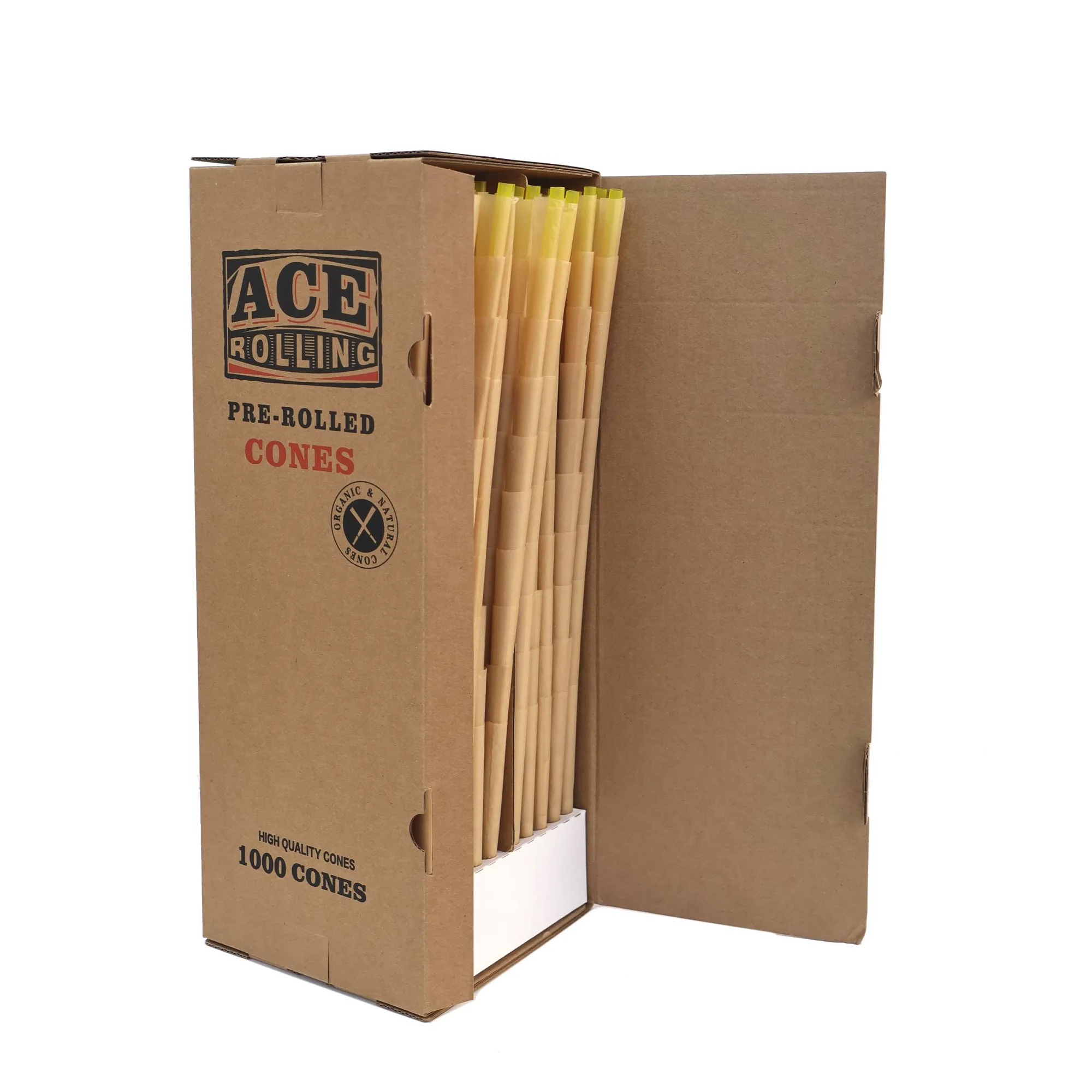 Booklet carton — the case does not list kaolin