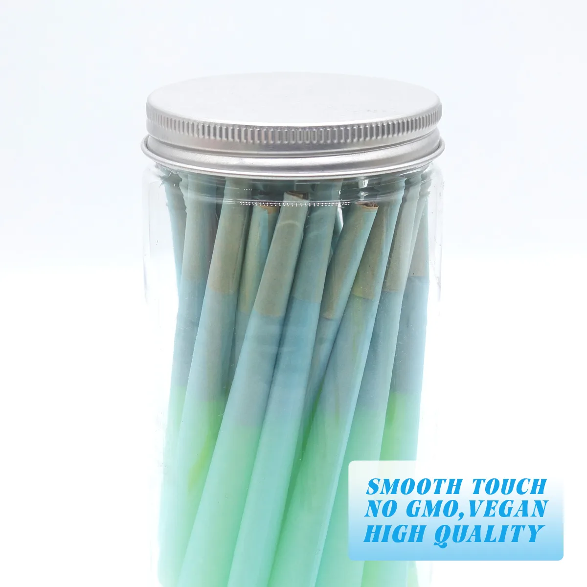 Jar of empty cones stored as formed tapers, still unfilled